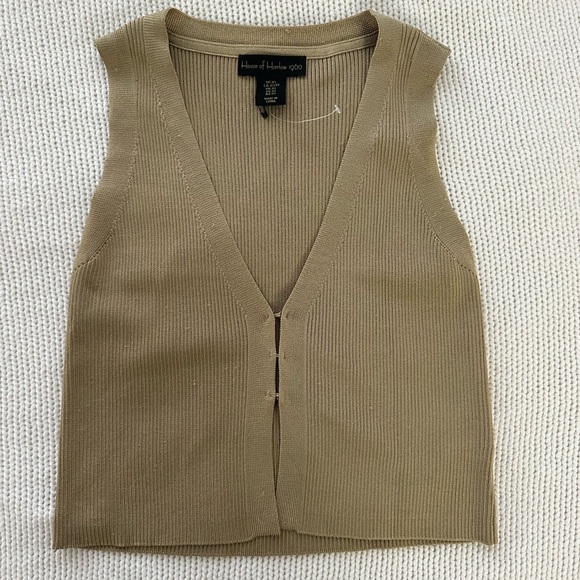 House of Harlow 1960 Tops - House of Harlow 1960 Tan Sleeveless Sweater Vest Top Size XS